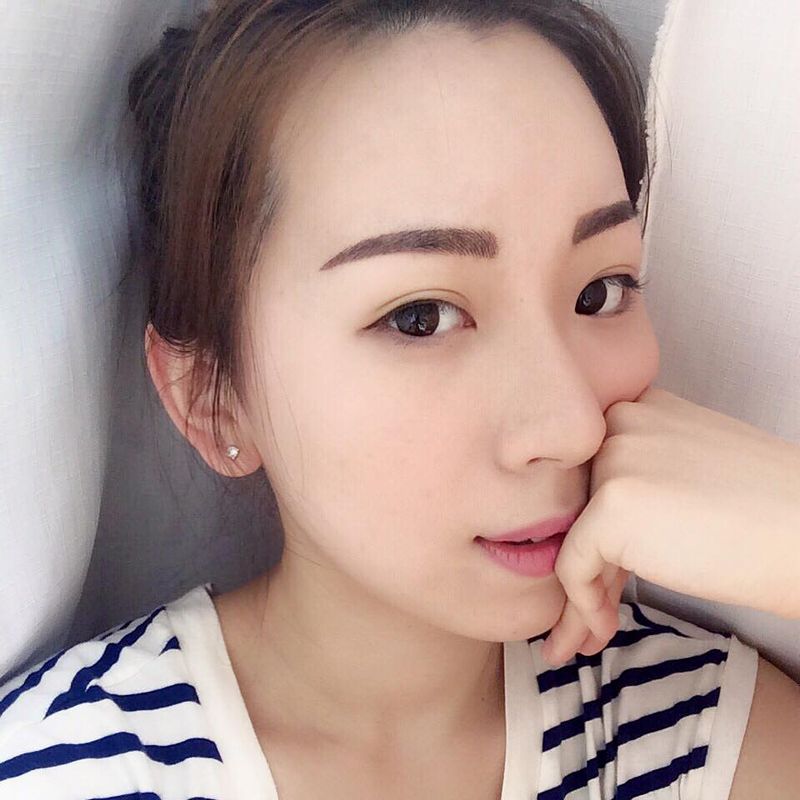 Model Stella Yeung Korean 3D Micro-blading Eyebrow 2nd Day