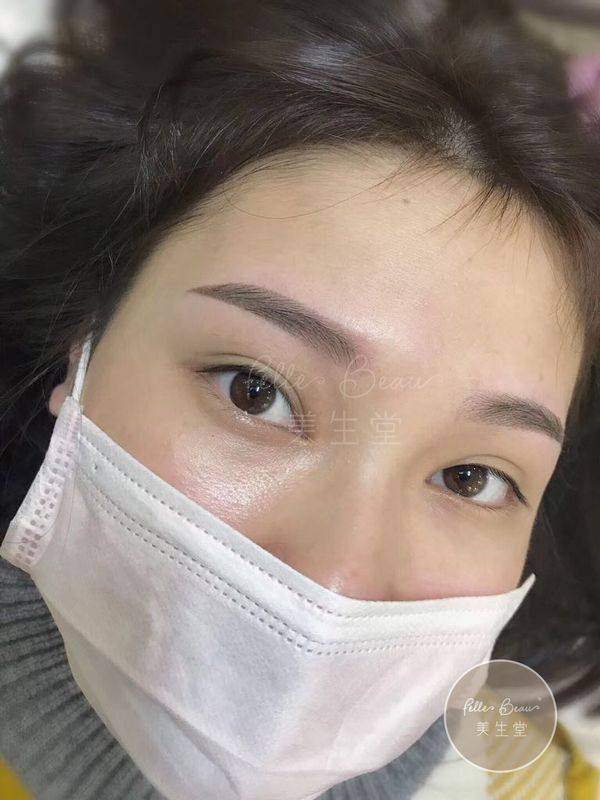 明星立體粉黛眉一個月後實拍